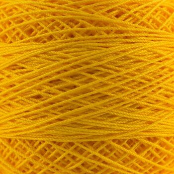 Плетене на една кука прежда Nitarna Ceska Trebova Kordonet 30 1684 Dark Yellow - 1