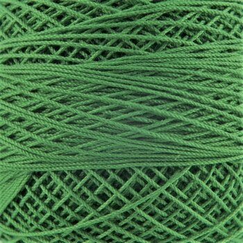 Плетене на една кука прежда Nitarna Ceska Trebova Kordonet 30 6184 Grass Green - 1