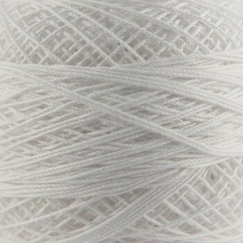Crochet Yarn Nitarna Ceska Trebova Kordonet 30 0010 White - 1