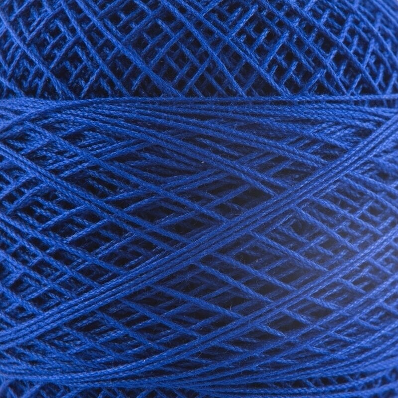 Плетене на една кука прежда Nitarna Ceska Trebova Kordonet 30 5594 Darker Blue