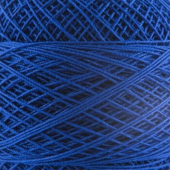 Плетене на една кука прежда Nitarna Ceska Trebova Kordonet 30 5594 Darker Blue - 1