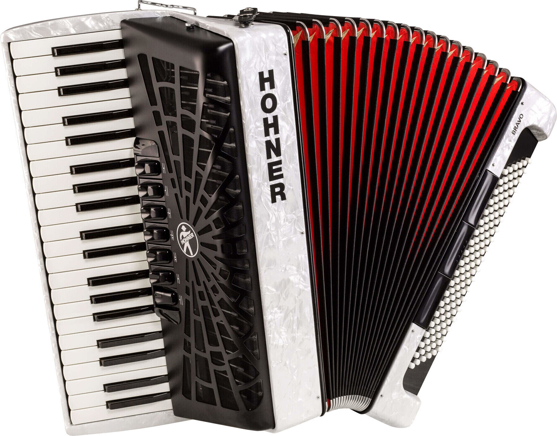 Piano accordion
 Hohner Bravo III 120 White Piano accordion
