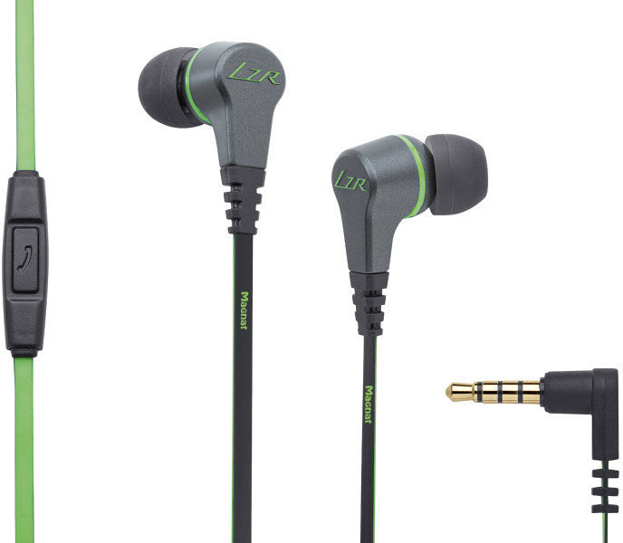 In-ear hoofdtelefoon Magnat LZR340 Grey vs. Green