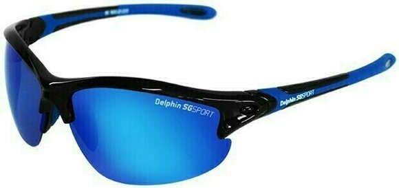 Angeln Brille Delphin SG Sport Black/Blue Mirrored Angeln Brille - 1