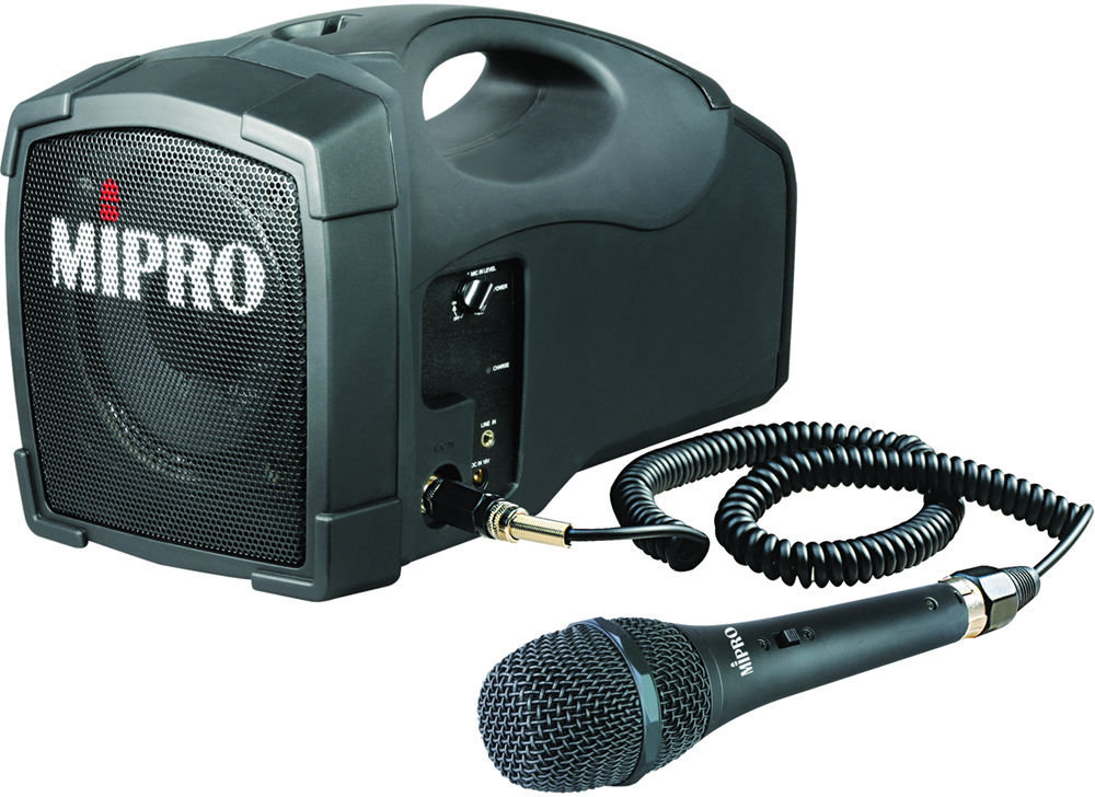 Battery powered PA system MiPro MA-101C/MM-107 Battery powered PA system