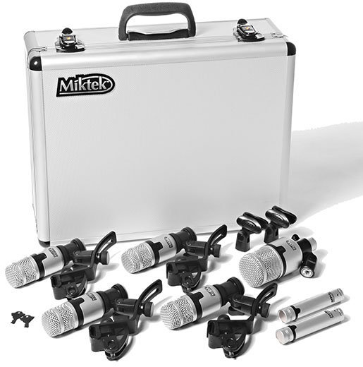 Conjunto de microfones para bateria Miktek PMD7 Conjunto de microfones para bateria