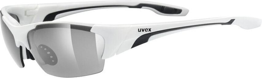 Óculos de ciclismo UVEX Blaze lll White Black/Mirror Silver END
