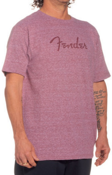 Camiseta de manga corta Fender Camiseta de manga corta Logo Unisex Red/Wine Red M