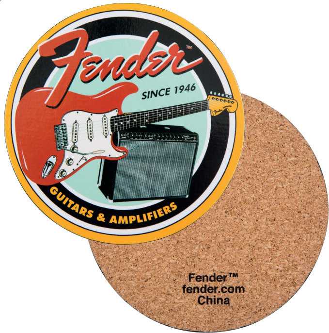 Andra musiktillbehör Fender Coasters Set/4 Boxed