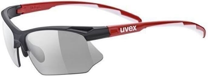 Fietsbril UVEX Sportstyle 802 V Black/Red/White/Smoke Fietsbril