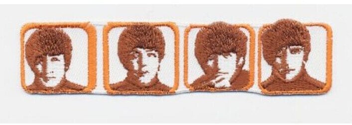 Patch, Sticker, badge The Beatles Heads in Boxes Sew-On Patch