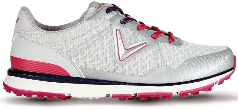 Ženski čevlji za golf Callaway Solaire White/Grey/Pink