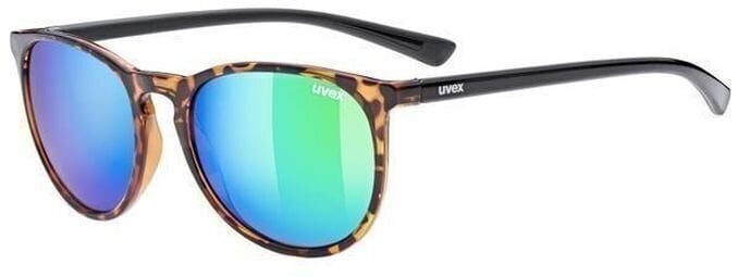 Életmód szemüveg UVEX LGL 43 Havanna Black/Mirror Green Életmód szemüveg