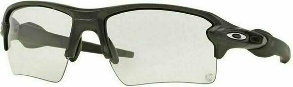 Cycling Glasses Oakley Flak 2.0 XL 918816 Steel/Clear Black Iridium Photochromic Cycling Glasses - 1