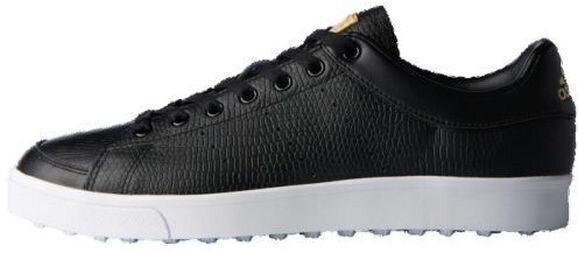 Junior golfcipők Adidas Adicross Classic Junior Golf Cipők Core Black/Core Black/Footwear White UK 1