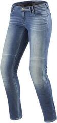 Motorcycle Jeans Rev'it! Westwood SF Light Blue W30/L32 Motorcycle Jeans