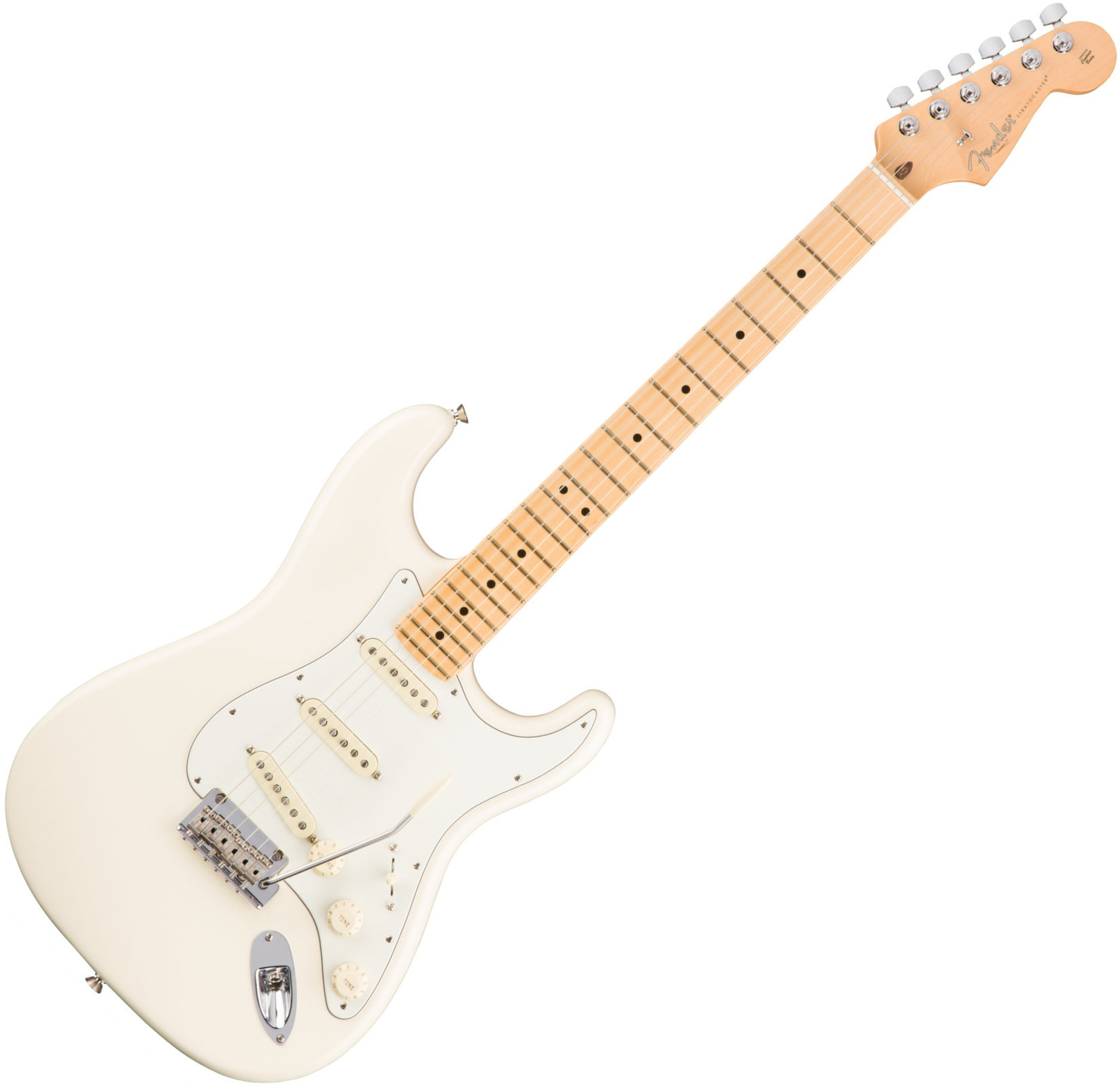 Elektromos gitár Fender American PRO Stratocaster MN Olympic White
