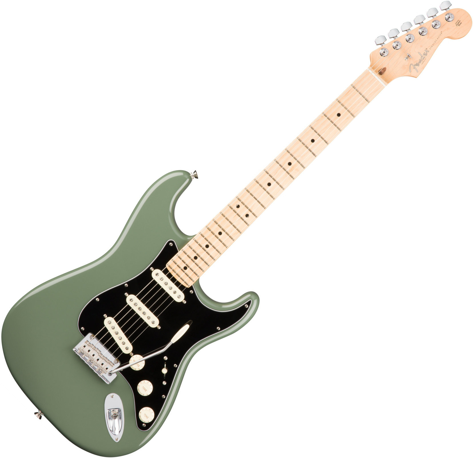 Elektromos gitár Fender American PRO Stratocaster MN Antique Olive