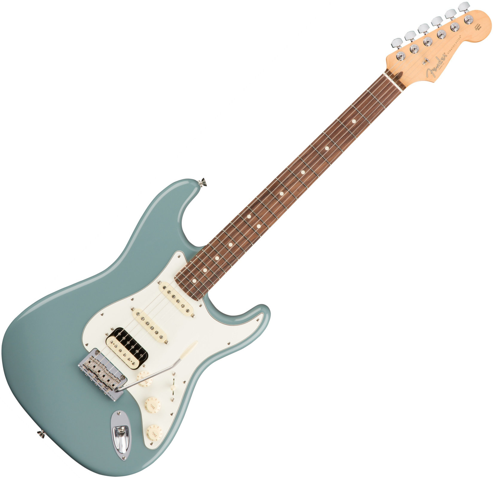 Elektrická kytara Fender American PRO Stratocaster HSS Shawbucker RW Sonic Grey