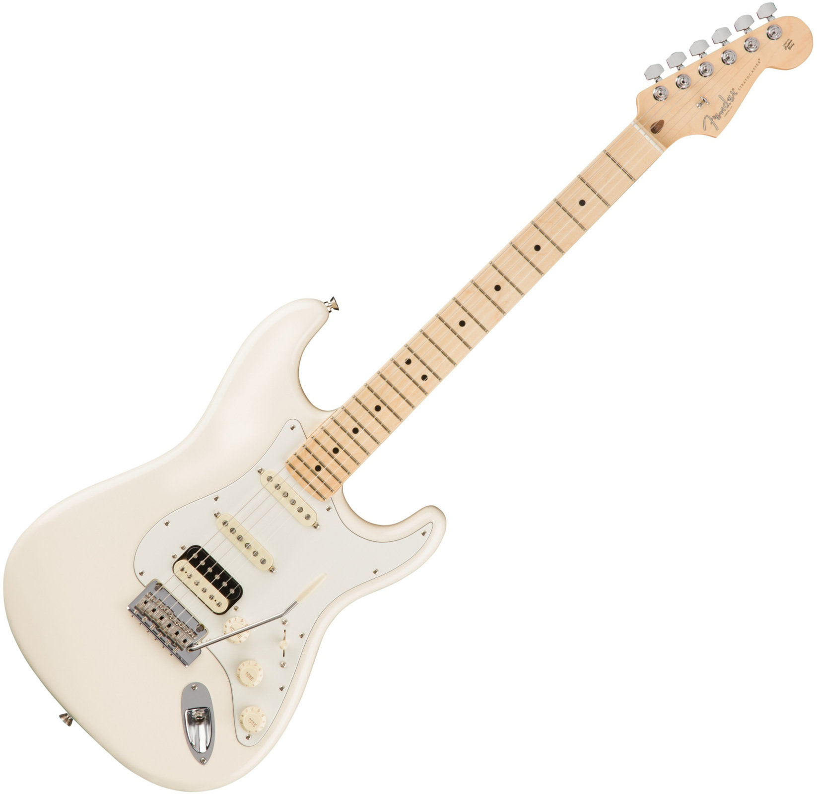 Elektrická gitara Fender American PRO Stratocaster HSS Shawbucker MN Olympic White