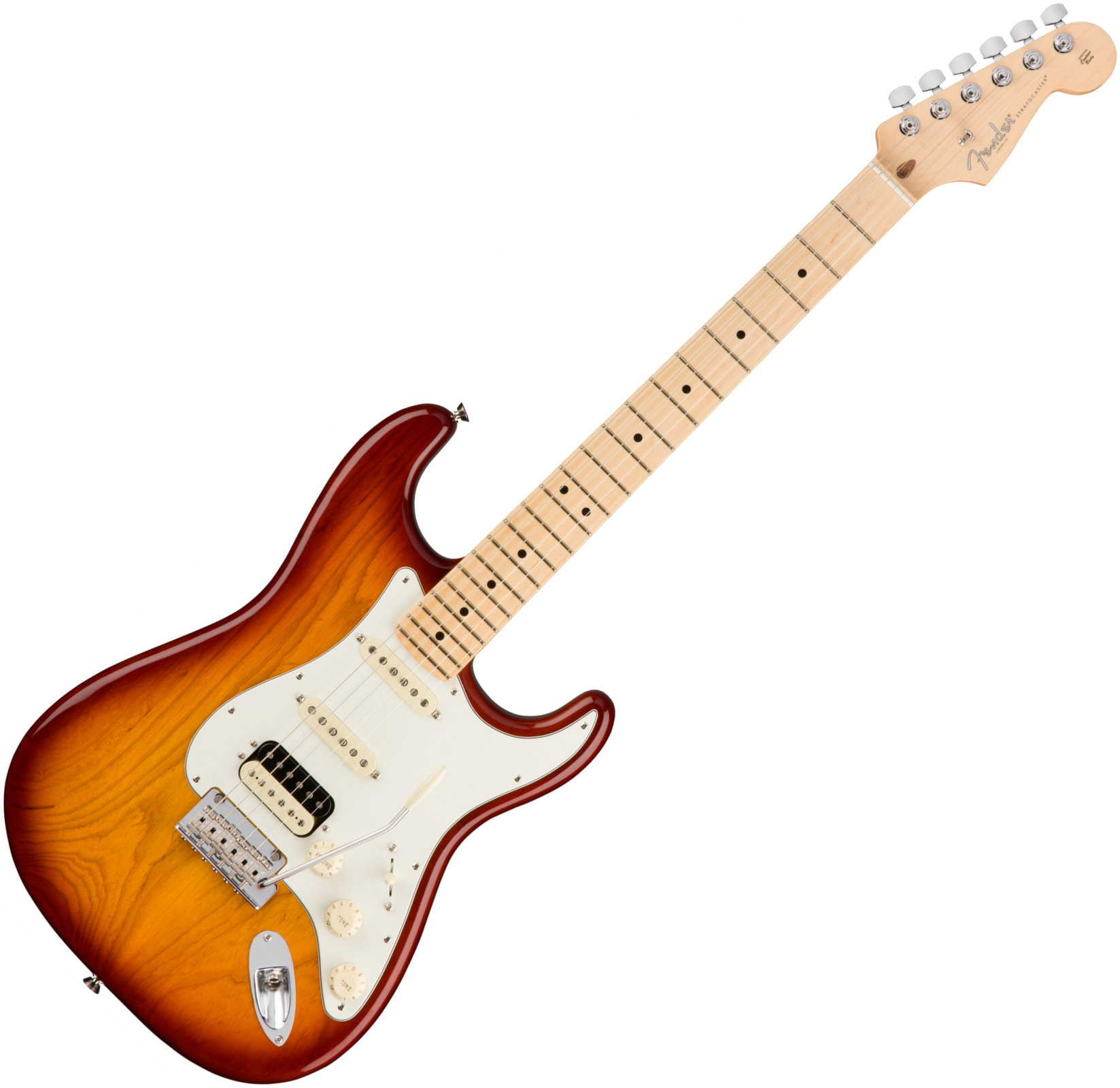 Sähkökitara Fender American PRO Stratocaster HSS Shawbucker MN Sienna Sunburst