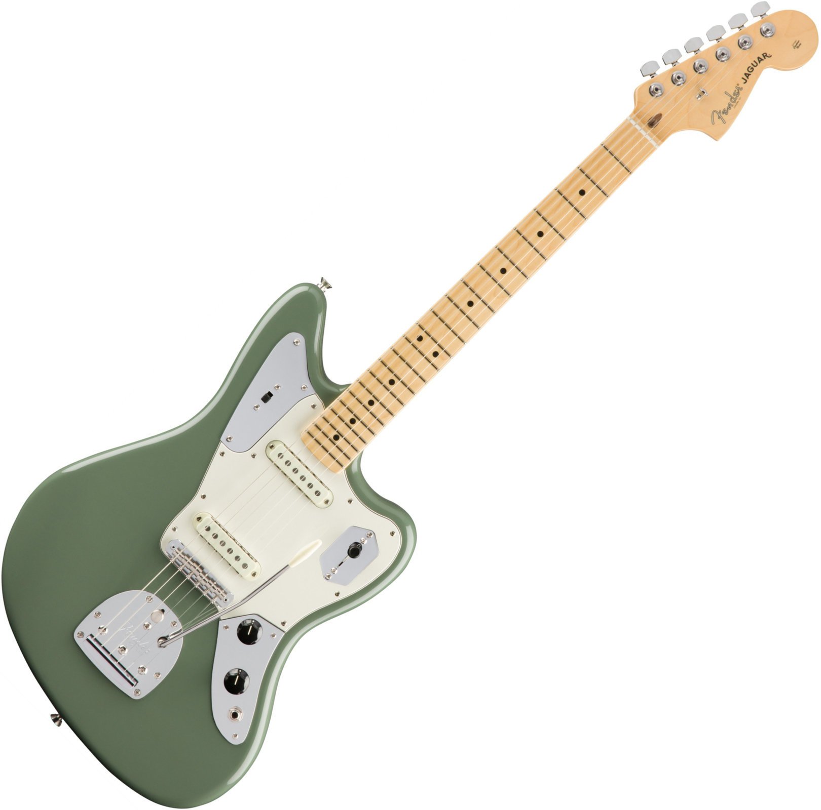 Elektrická kytara Fender American PRO Jaguar MN Antique Olive