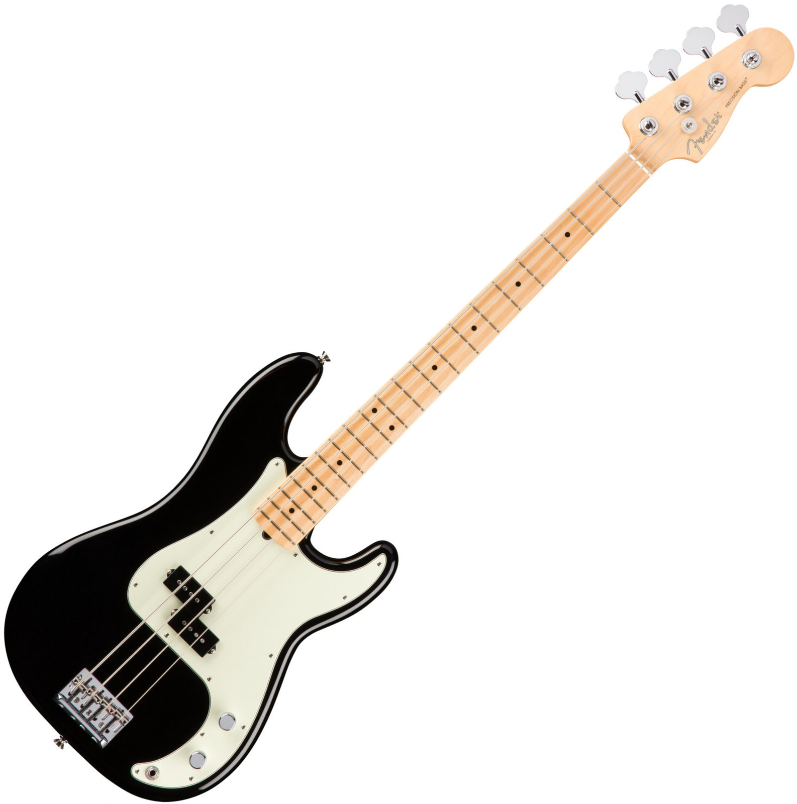 Elektrická basgitara Fender American PRO Precision Bass MN Čierna