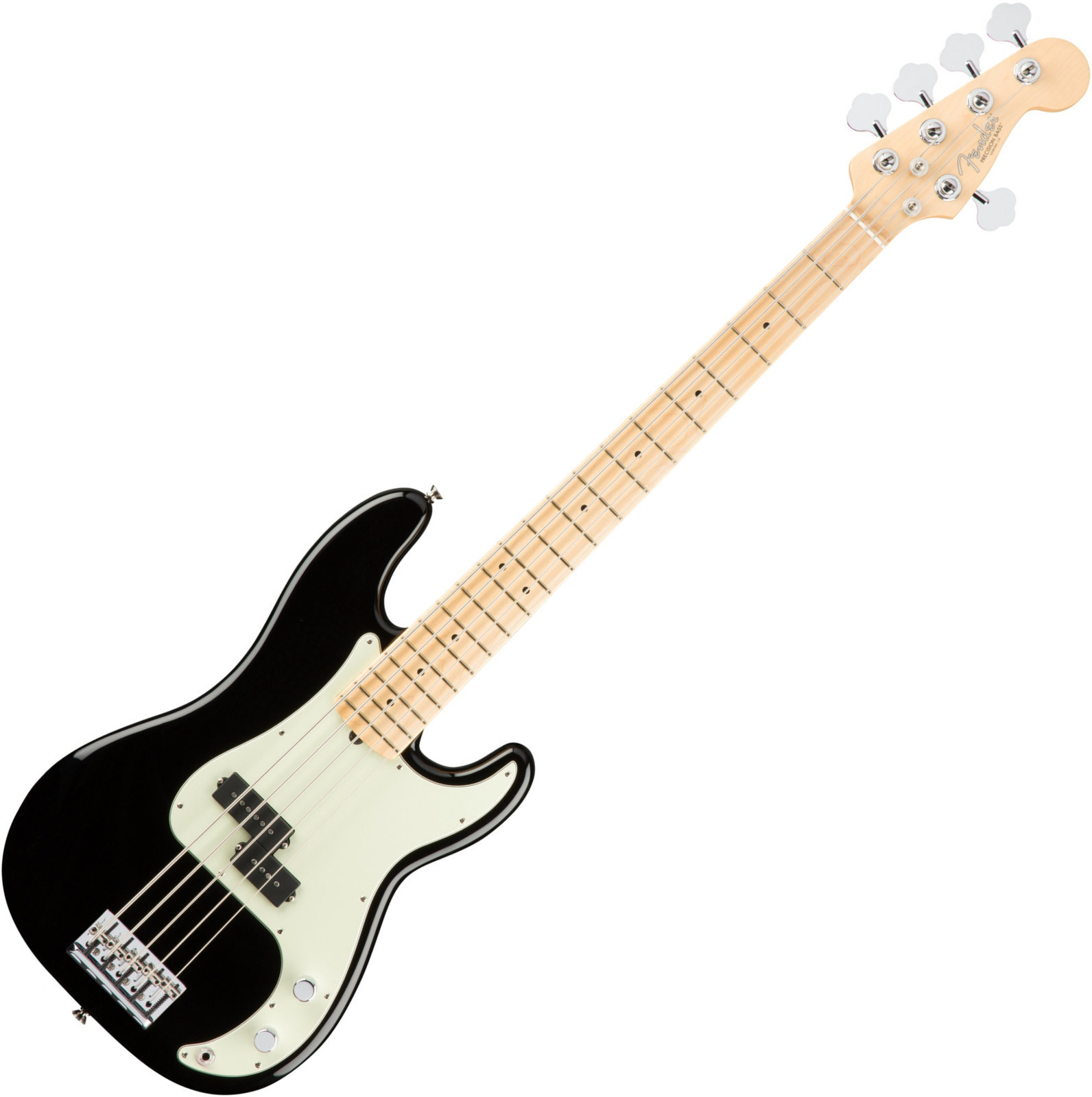 5-saitiger E-Bass, 5-Saiter E-Bass Fender American PRO Precision Bass V MN Schwarz