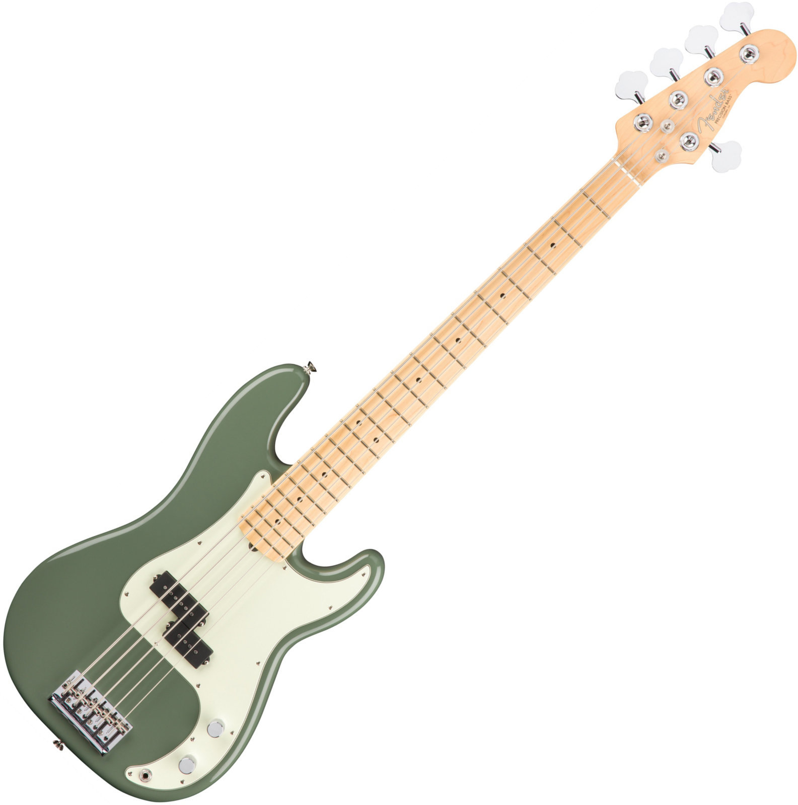 Elektromos basszusgitár Fender American PRO Precision Bass V MN Antique Olive