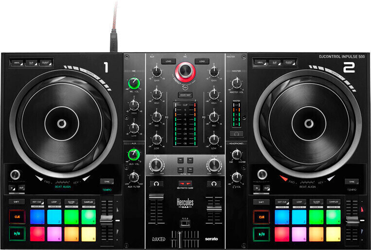 Controlador DJ Hercules DJ DJControl Inpulse 500 Controlador DJ