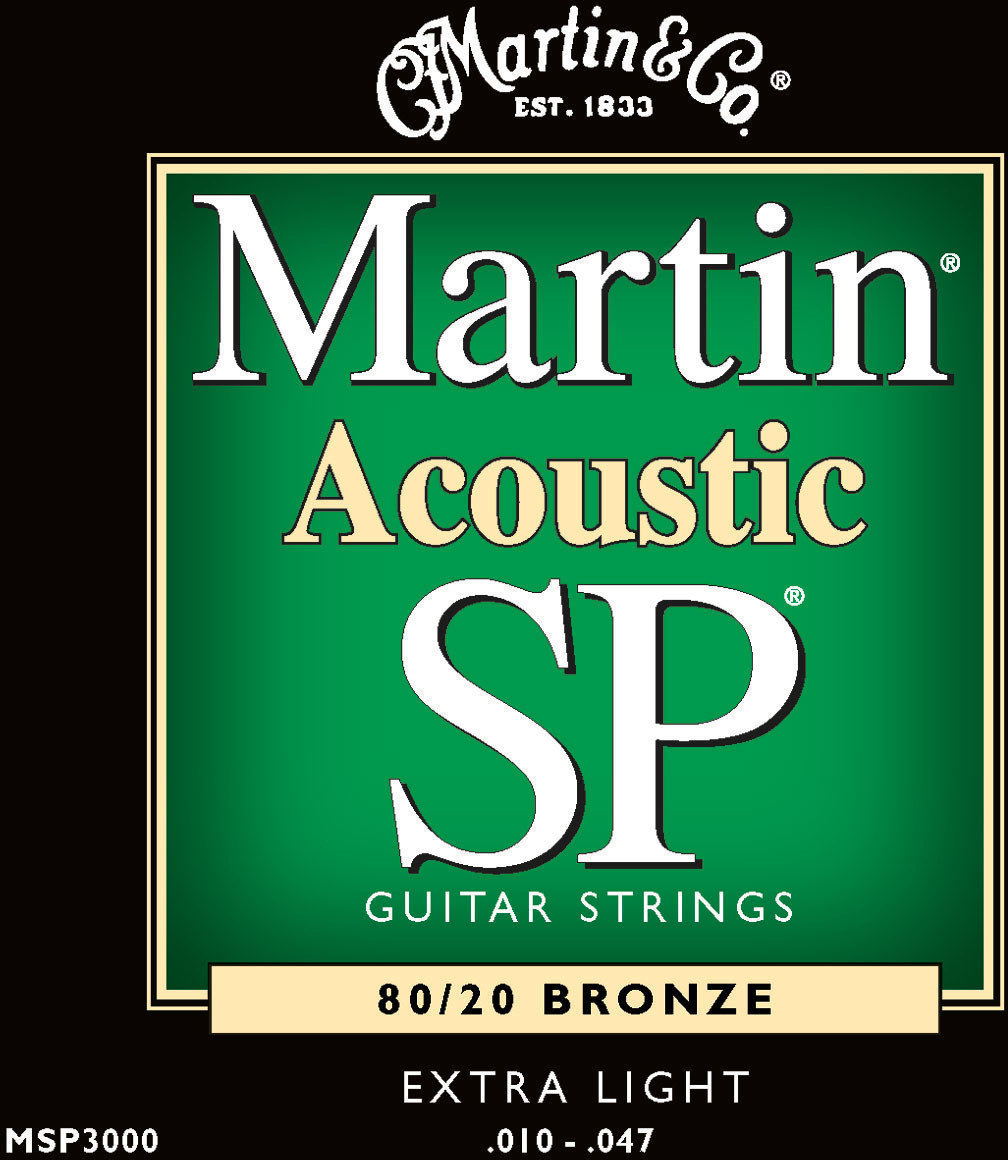 Cordes de guitares acoustiques Martin MSP 3000