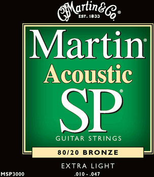 Snaren voor akoestische gitaar Martin MSP 3000 - 1