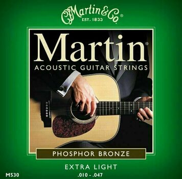 Cordes de guitares acoustiques Martin M 530 - 1