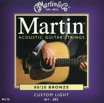 Saiten für Akustikgitarre Martin M 175 - 1