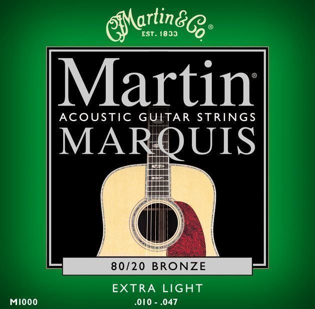 Snaren voor akoestische gitaar Martin M 1000