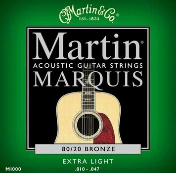 Snaren voor akoestische gitaar Martin M 1000 - 1