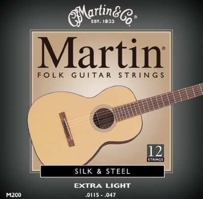 Saiten für Akustikgitarre Martin M 200