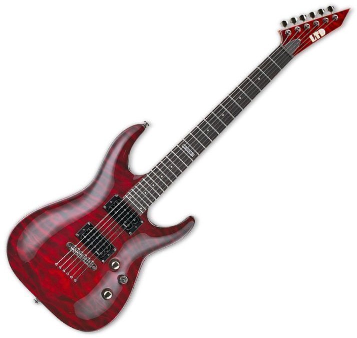 E-Gitarre ESP LTD MH100QMNT SeeThru Black Cherry