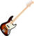 4-strängad basgitarr Fender American PRO Jazz Bass MN 3-Tone Sunburst