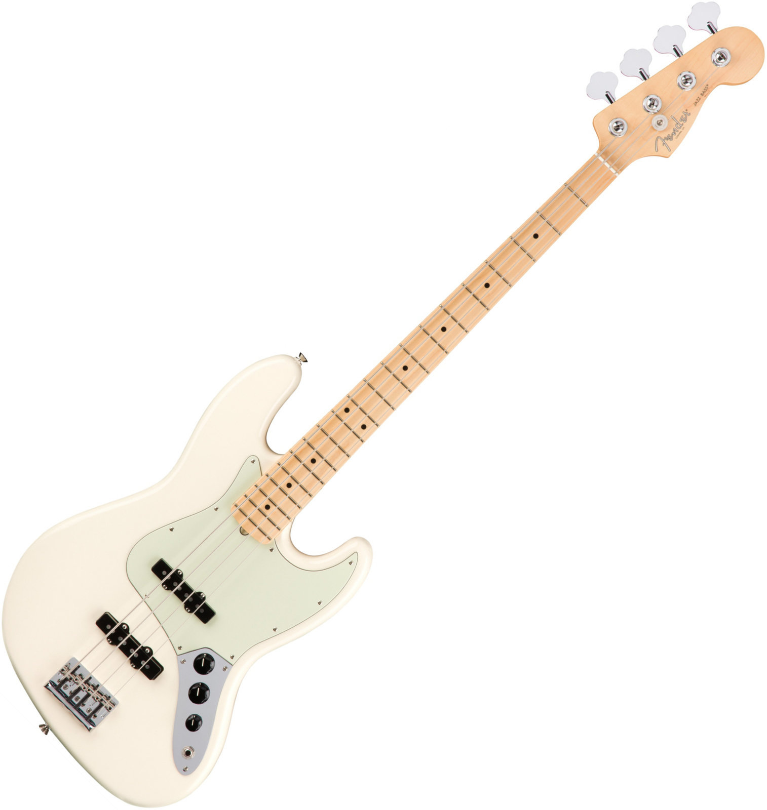 Basse électrique Fender American PRO Jazz Bass MN Olympic White Basse électrique