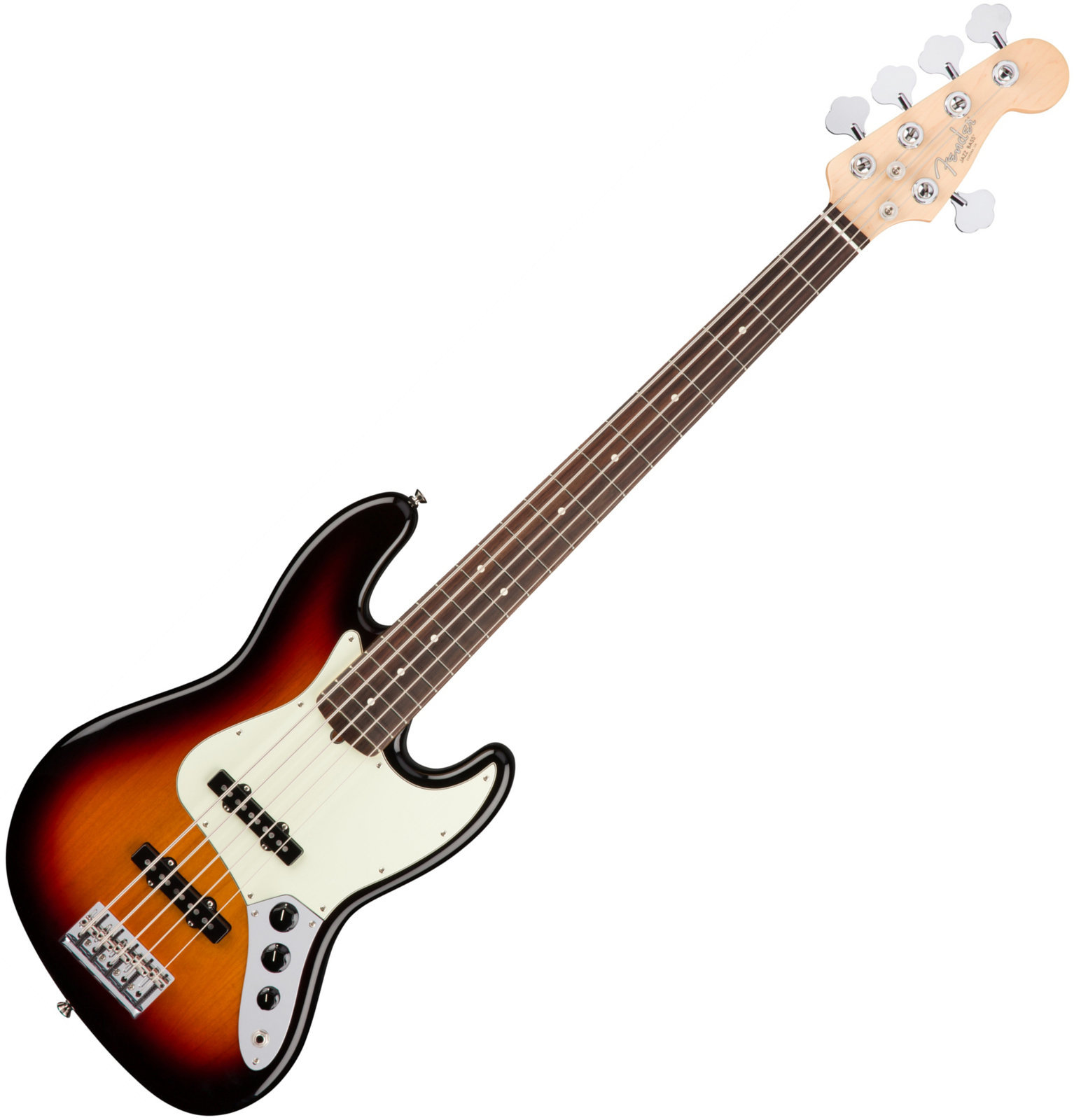 5-string Bassguitar Fender American PRO Jazz Bass V RW 3-Tone Sunburst