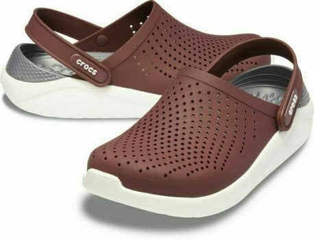 Унисекс обувки Crocs LiteRide Clog Burgundy/White 42-43 - 1