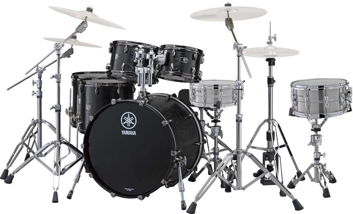 Akoestisch drumstel Yamaha Live Custom Black Wood Larnell Lewis