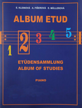 Нотни листи за пиано Kleinová-Fišerová-Müllerová Album etud 2 Нотна музика - 1