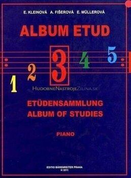 Nuty na instrumenty klawiszowe Kleinová-Fišerová-Müllerová Album etud 3 Nuty - 1