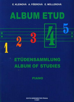 Music sheet for pianos Kleinová-Fišerová-Müllerová Album etud 4 Music Book - 1