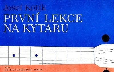 Bladmuziek voor gitaren en basgitaren Josef Kotík První lekce na kytaru Muziekblad