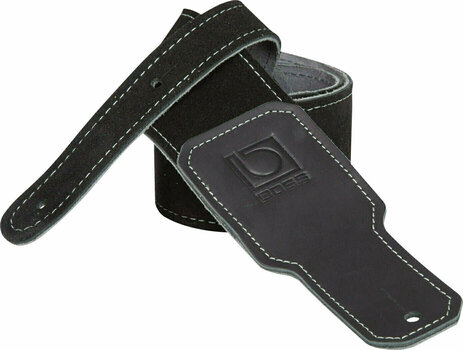 Leather guitar strap Boss BSS-25-BLK Leather guitar strap Black - 1