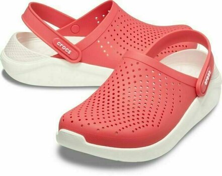 Unisex Schuhe Crocs LiteRide Clog Poppy/White 39-40 - 1
