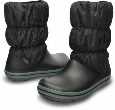 Buty żeglarskie damskie Crocs Women's Winter Puff Boot Black/Charcoal 39-40 - 1